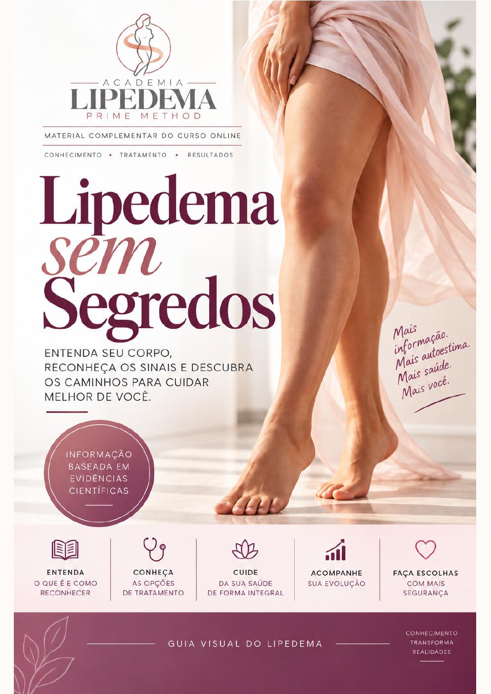 Capa do e-book Lipedema sem Segredos — Guia Visual do Lipedema